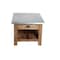 Alaterre Furniture Millwork 36" Wood and Zinc Metal Coffee Table with Shelf AWMW1371Z - alternate 7